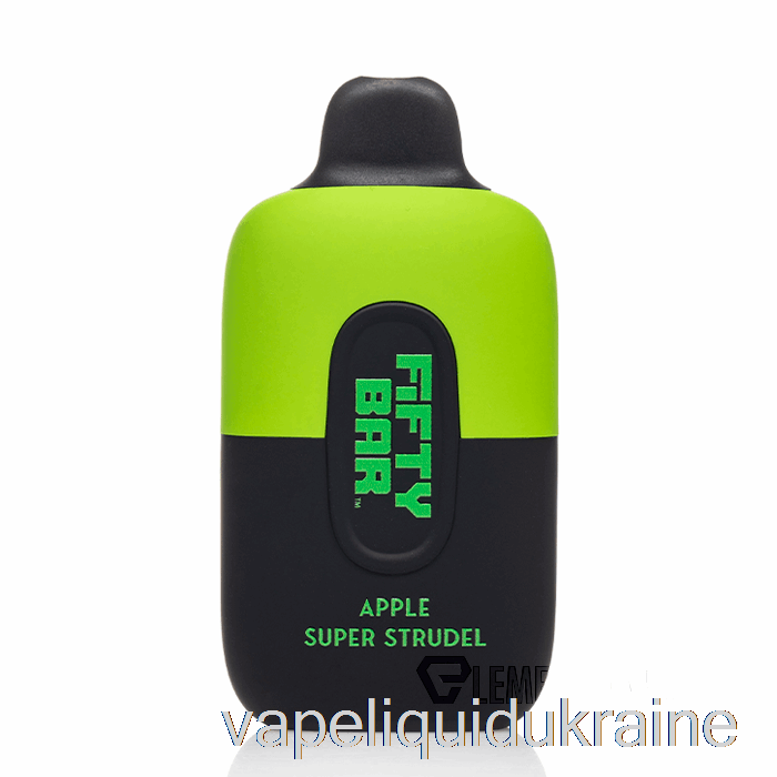 Vape Liquid Ukraine Fifty Bar 6500 Disposable Apple Super Strudel